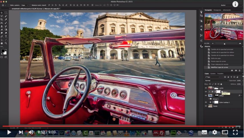 Crea Reflejos con Adobe Photoshop CC en Español