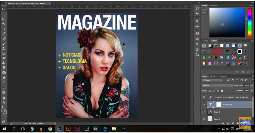 Crea una Portada de Revista con Photoshop